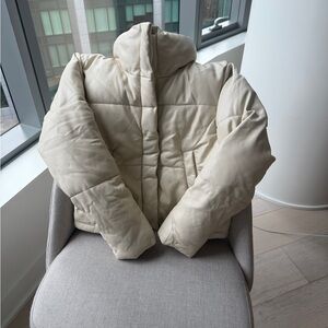 Abercrombie & Fitch Off-White Puffer Jacket